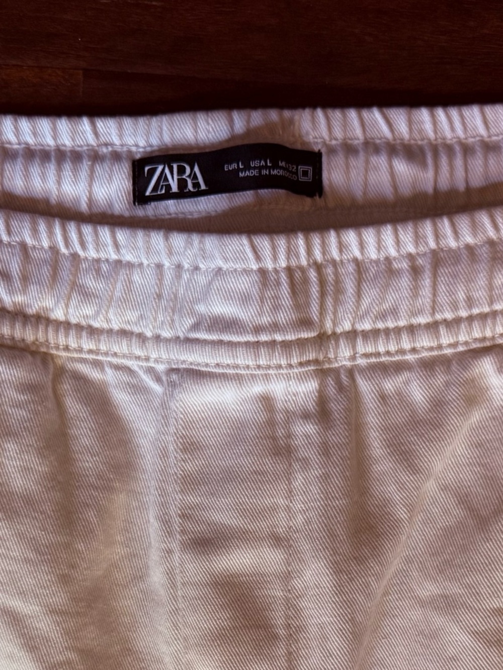 Zara x dnwr white cargo pants size large - Picture 3 of 4